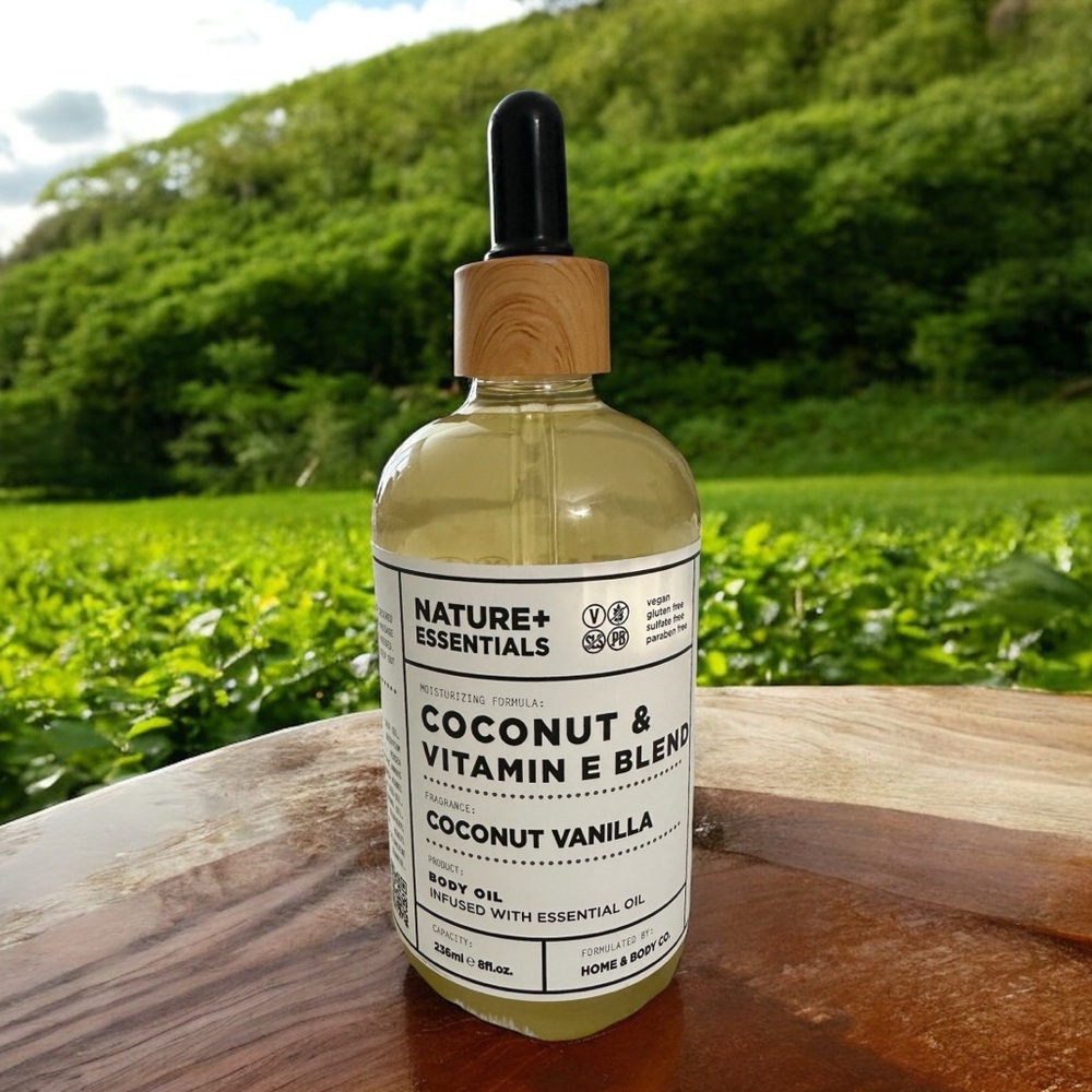 Nature + Essentials Coconut & Vitamin E Blend Coconut Vanilla Body Oil 8fl oz